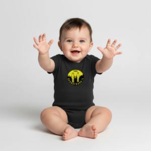 Økologisk kortermet baby-body