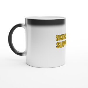 Magisk krus, fyll med varmt vann og supporter`n i deg kommer frem